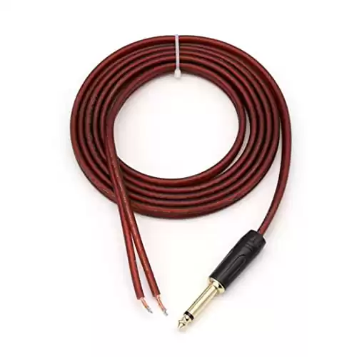 Yuchenfeng 1/4 TS Plug to Bare Speaker Wire