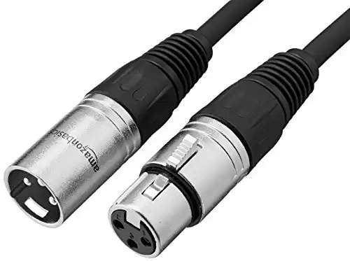 Amazon Basics XLR Microphone Cable for Speaker or PA System