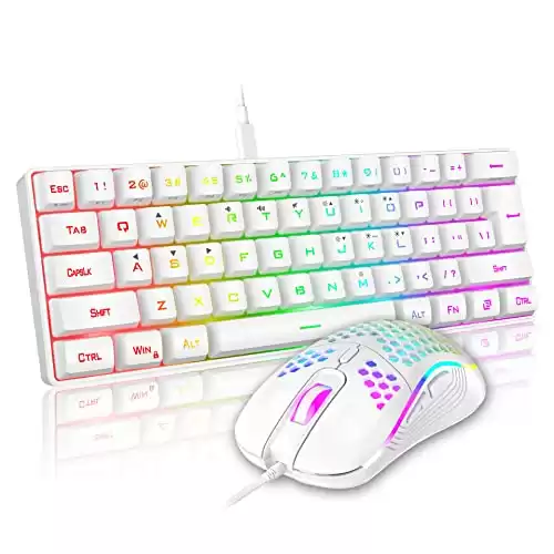 RedThunder 60% Mini Gaming Keyboard and Mouse Combo