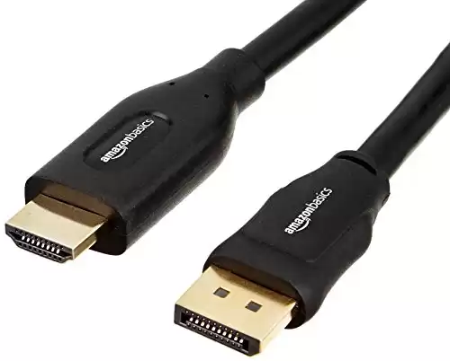 Cable Matters Unidirectional DisplayPort to HDMI Cable 3 ft, Gold-Plated DP  to HDMI Cable, Display Port to HDMI Adapter Cable, 3 Feet