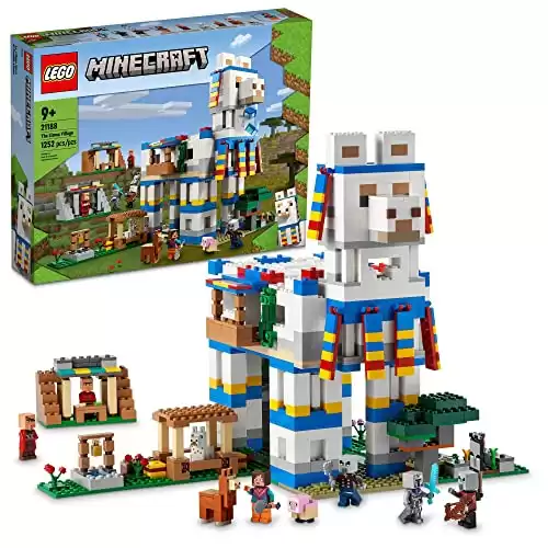 Lego Minecraft The Llama Village, Farm House Toy Building Set 21188