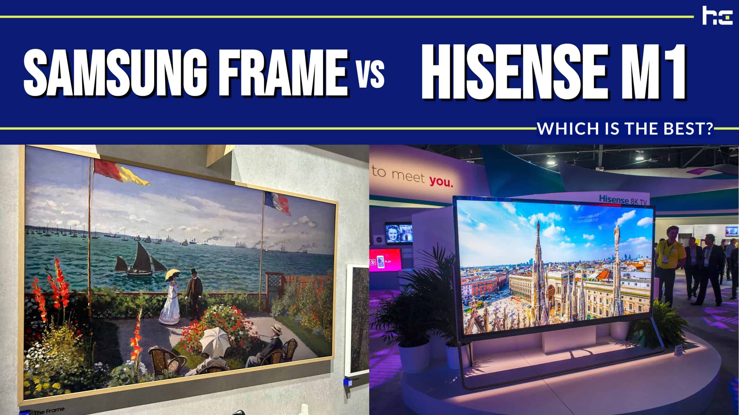 featured image for Samsung Frame vs Hisense M1