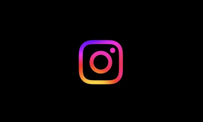 Instagram icon on app.