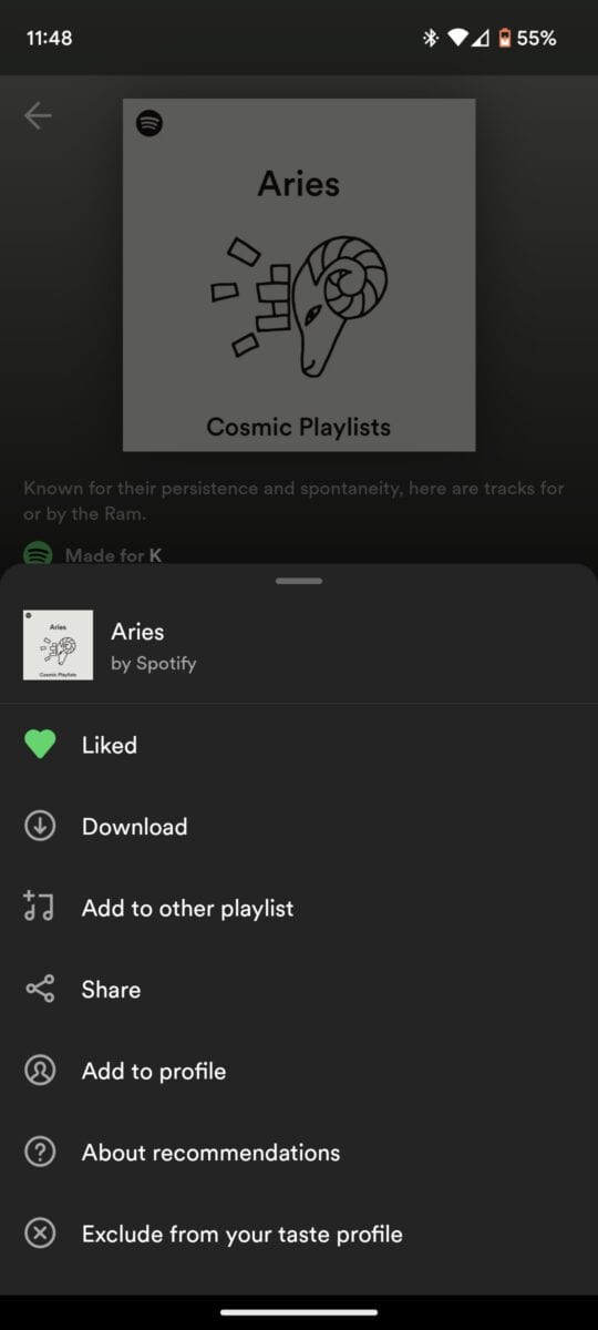 Share Playlist on Spotify