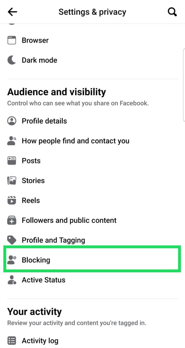 Unblock Someone Facebook