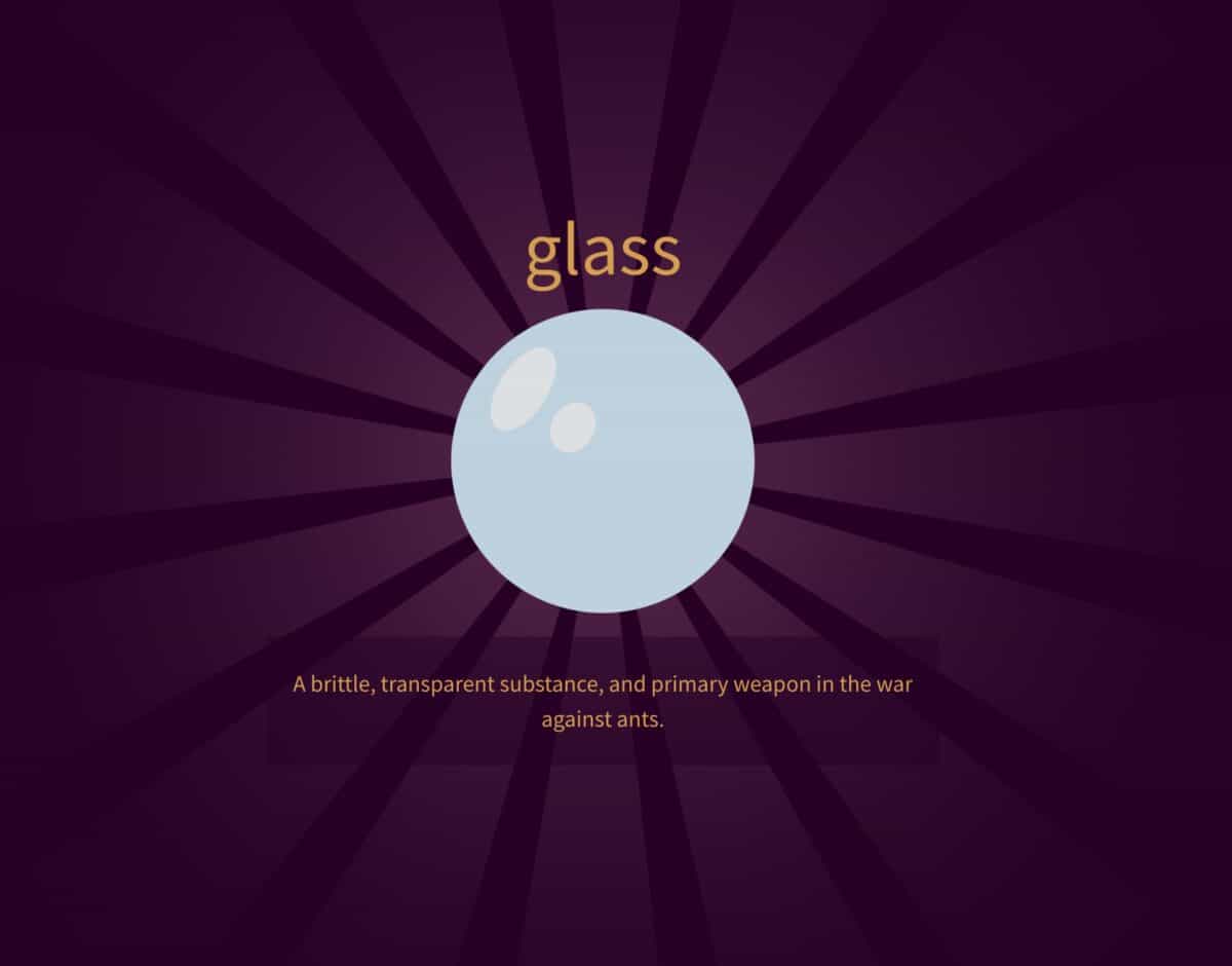 Glass in Little Alchemy 2.