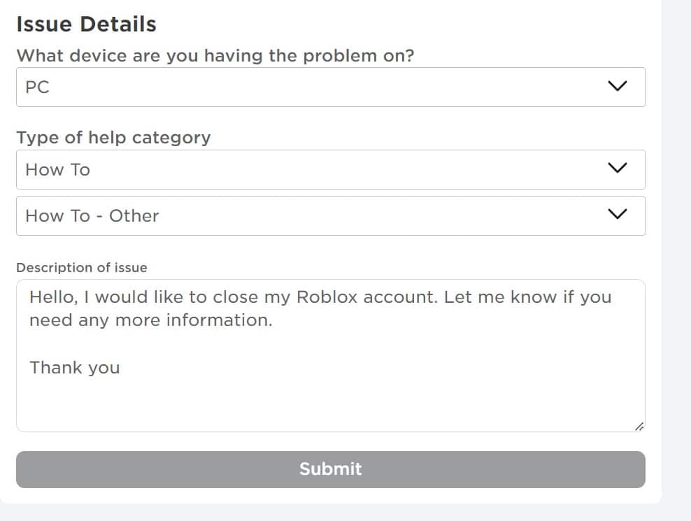 How do I delete my account? – Roblox Support