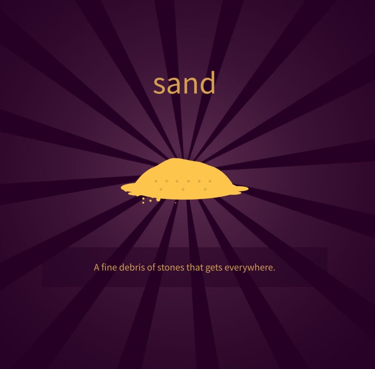 Sand in Little Alchemy 2.