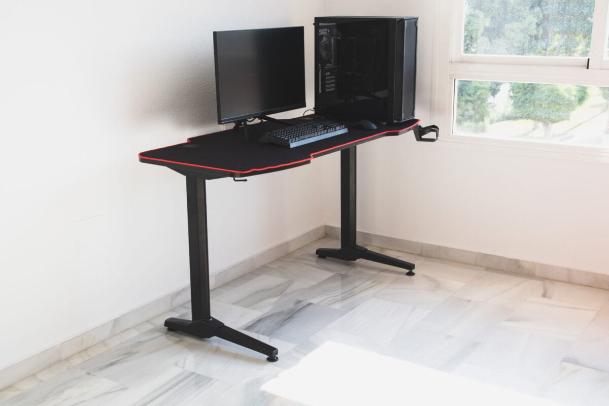 Gaming PC in a desk