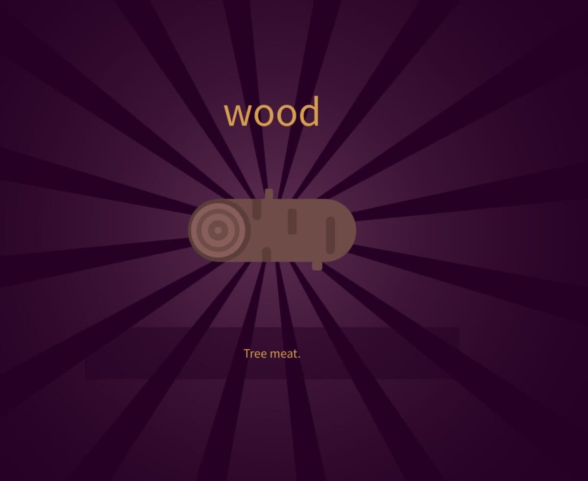 Wood in Little Alchemy 2.