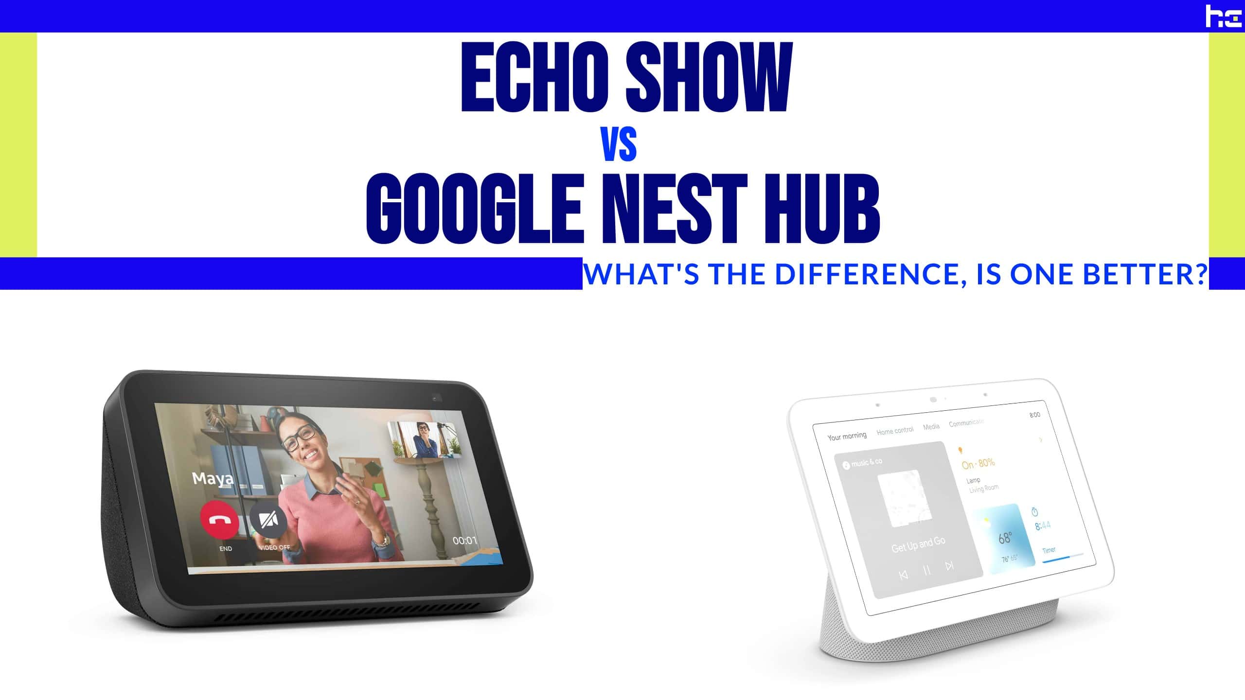Echo Show vs Google Nest Hub featured image