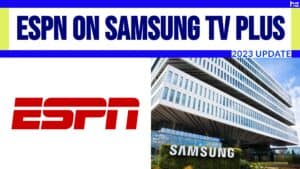 ESPN logo next to Samsung logo.