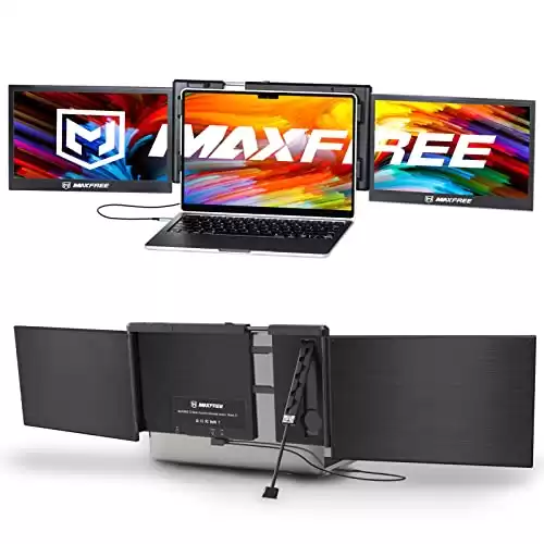 Maxfree T2 Triple Portable Monitor for Laptop