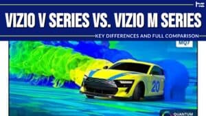 Vizio V Series vs. Vizio M Series infographic