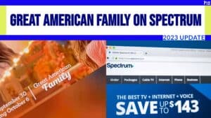 Great American Family and Spectrum logos side by side.