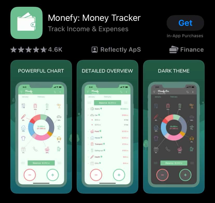 Monefy app in App Store.