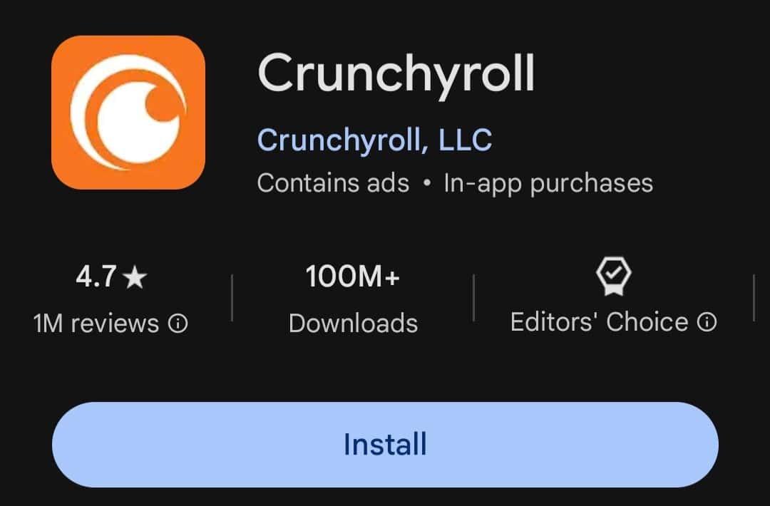 Crunchyroll, TV App, Roku Channel Store