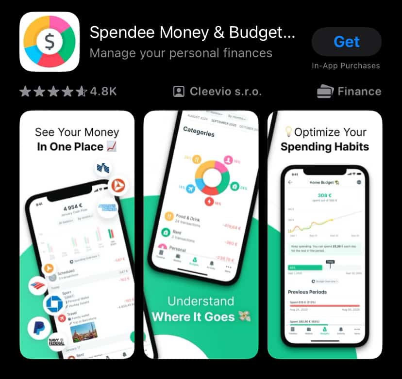 Spendee app in App Store.