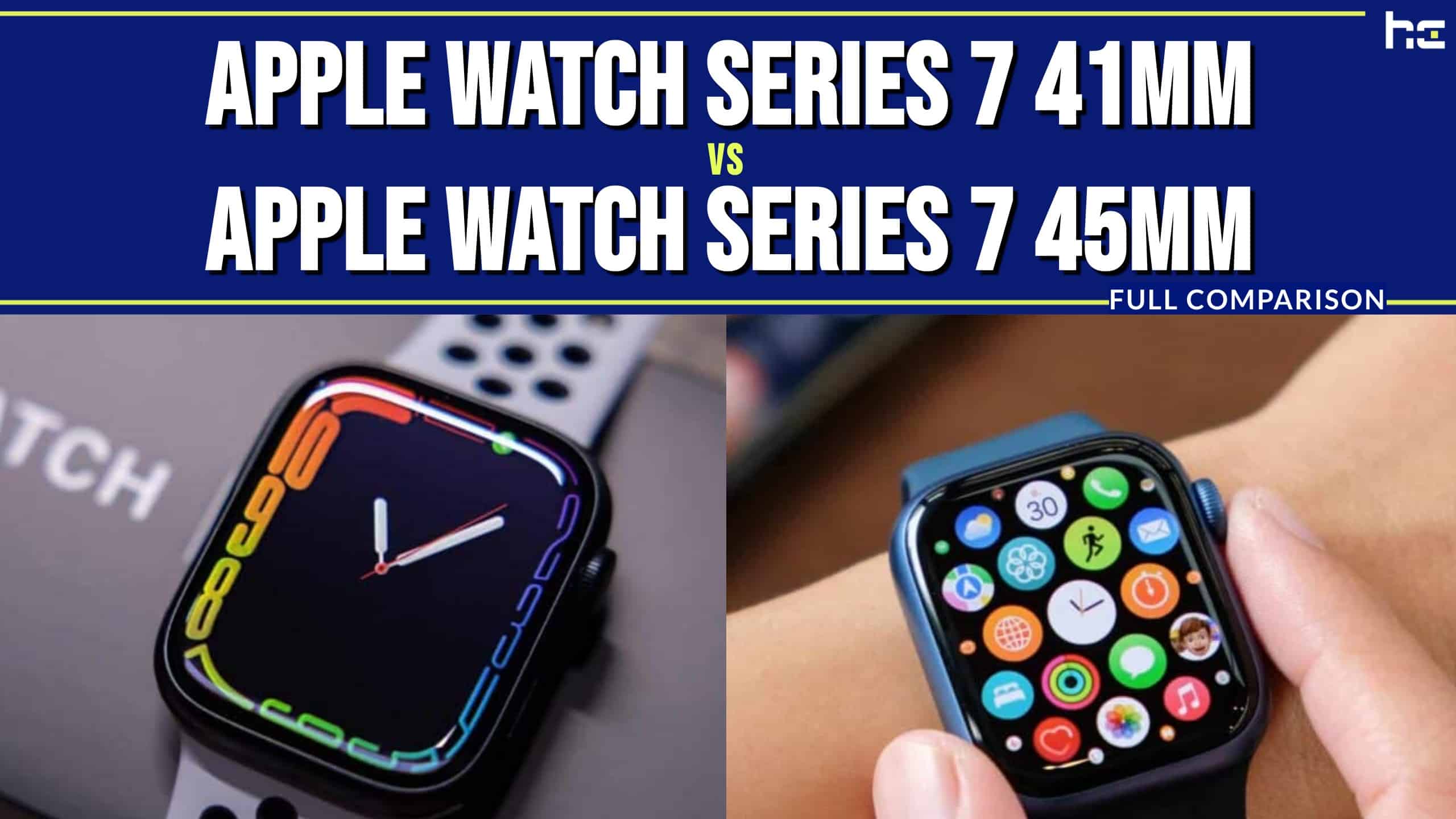 Apple Watch Series 7 41mm vs Apple Watch Series 7 45mm