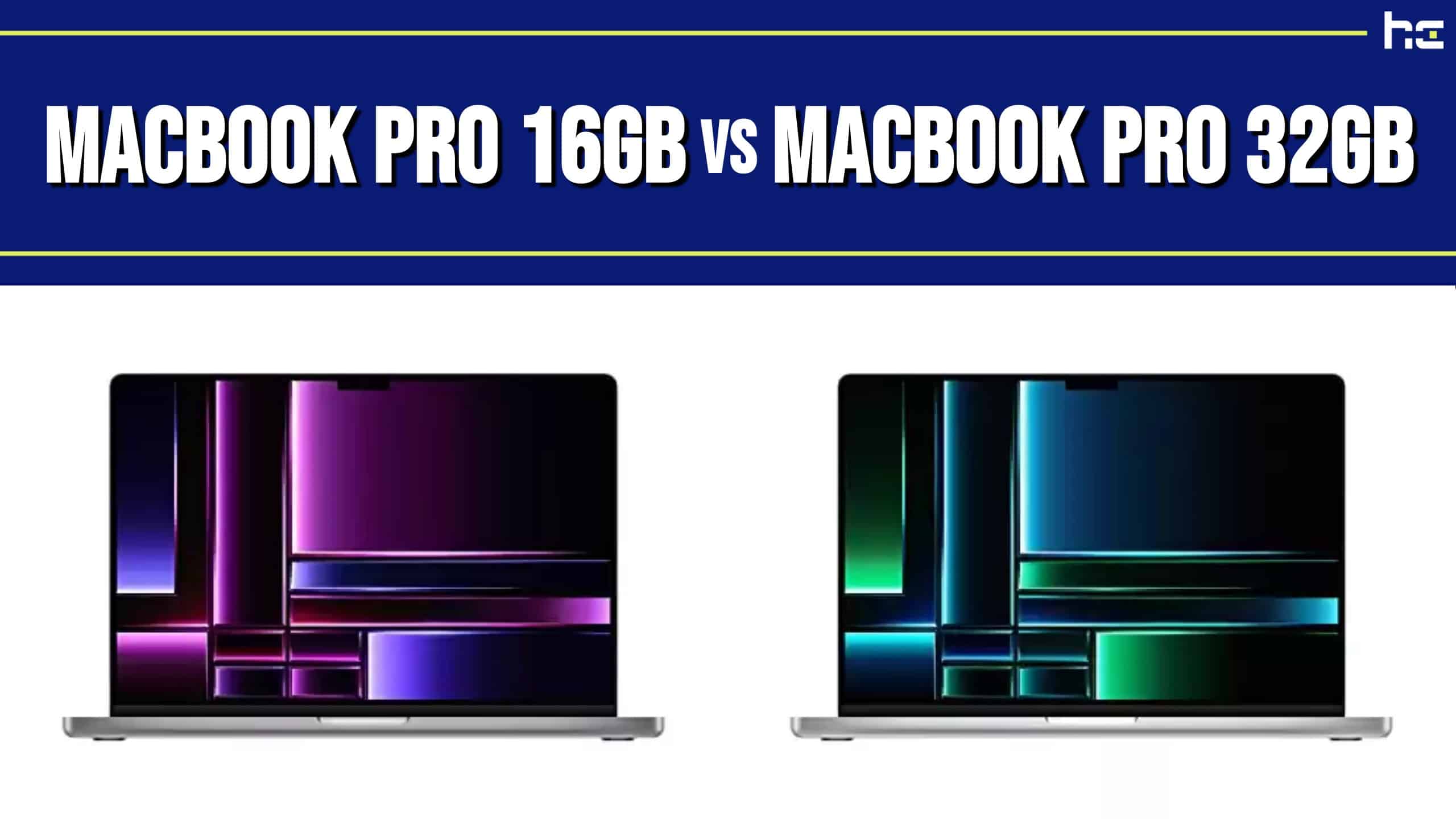 featured image for MacBook Pro 16GB vs MacBook Pro 32GB