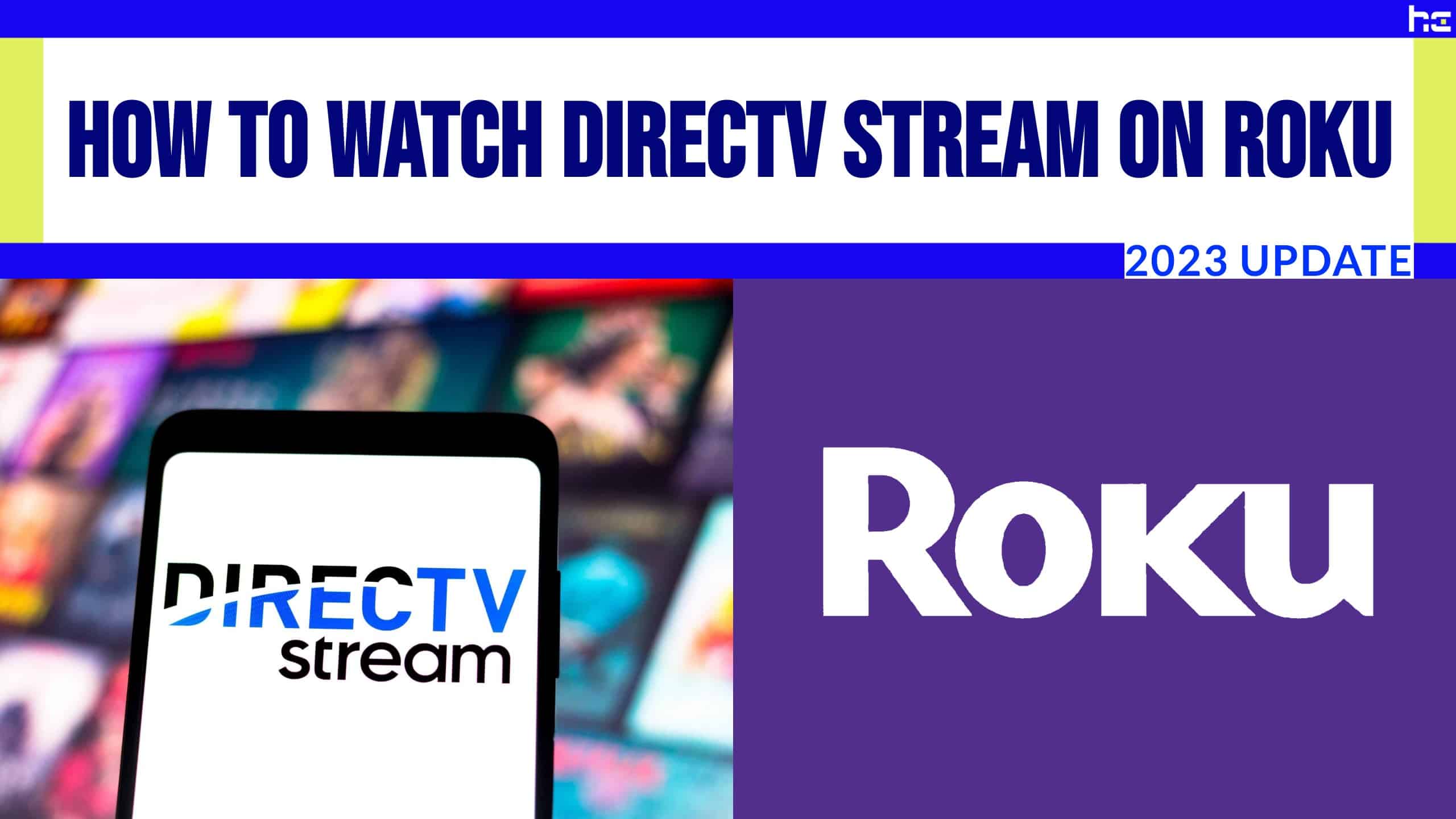 DirecTV and Roku logos side by side.