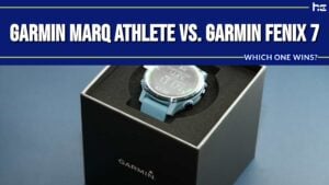 Garmin MARQ Athlete vs. Garmin Fenix 7 infographic