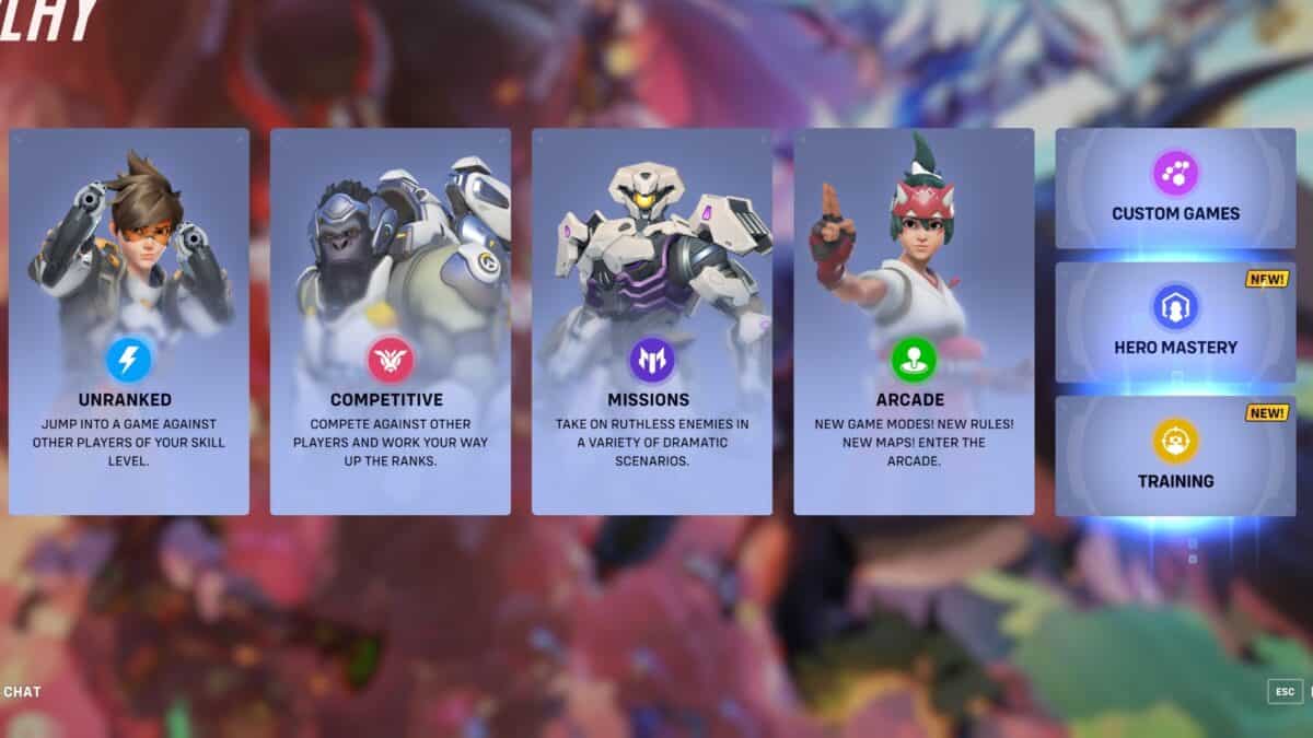 the various game modes of Overwatch 2