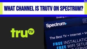 TruTV logo and Spectrum logo.