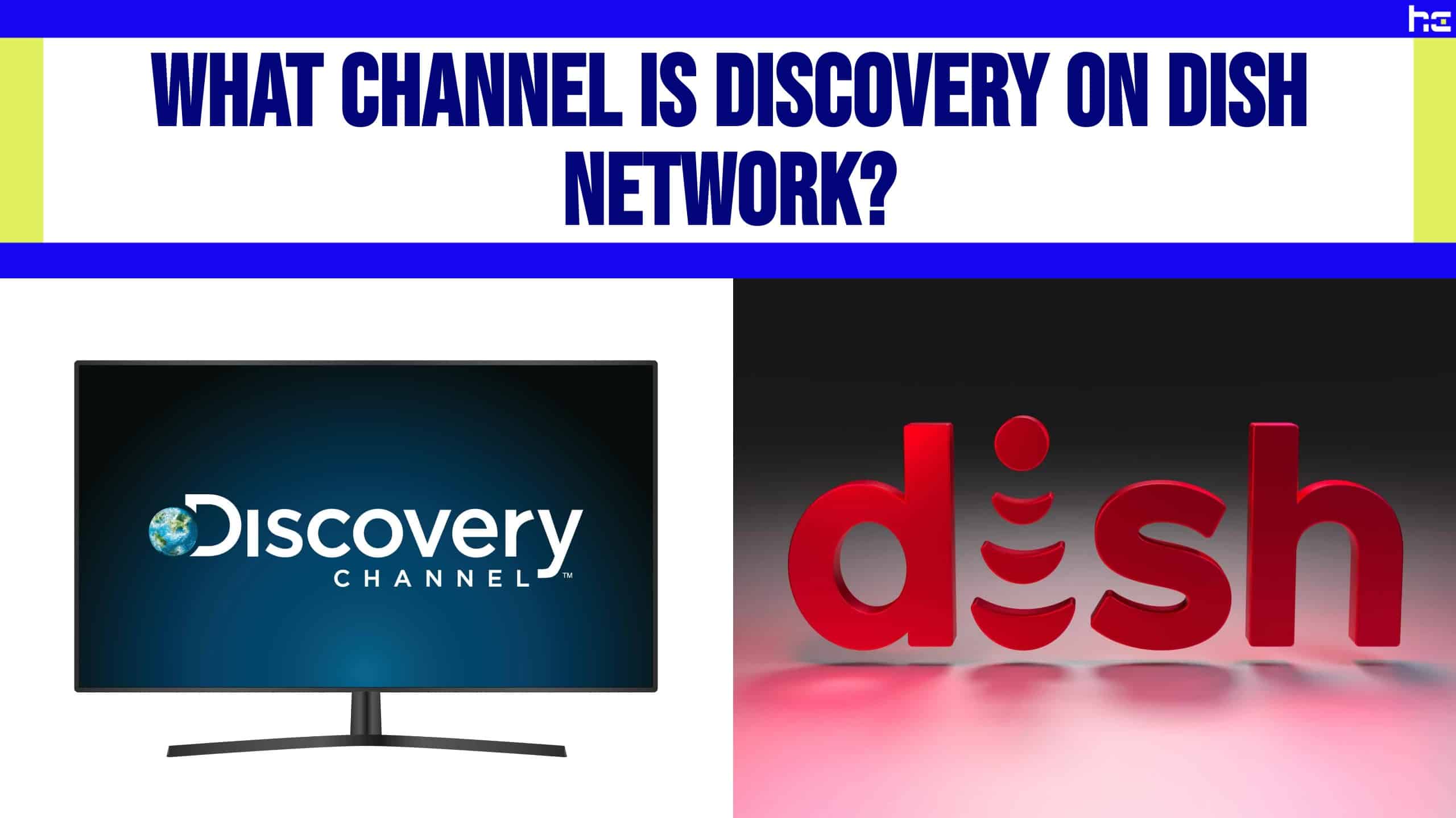 Discovery Channel logo beside DISH Network logo.