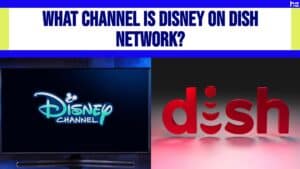 Disney Channel logo and DISH Network logo.