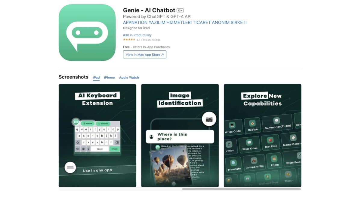 Best ChatGPT Apps - Genie