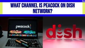 Peacock and DISH logos.