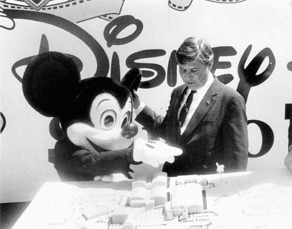 Mickey Mouse and Bob Graham