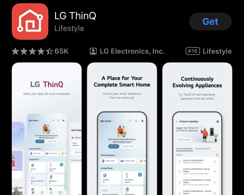 LG ThinQ app on App Store.