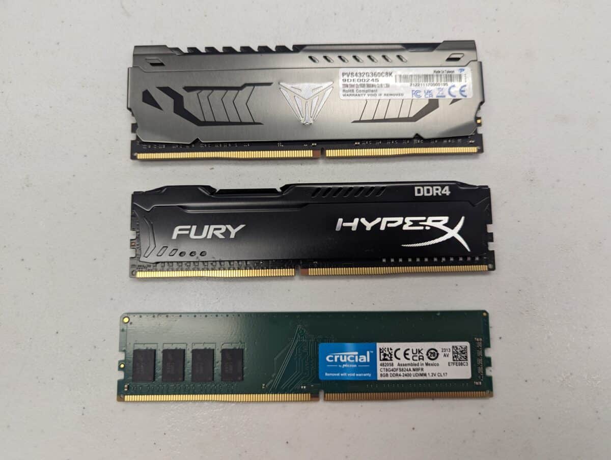 DDR4 RAM types