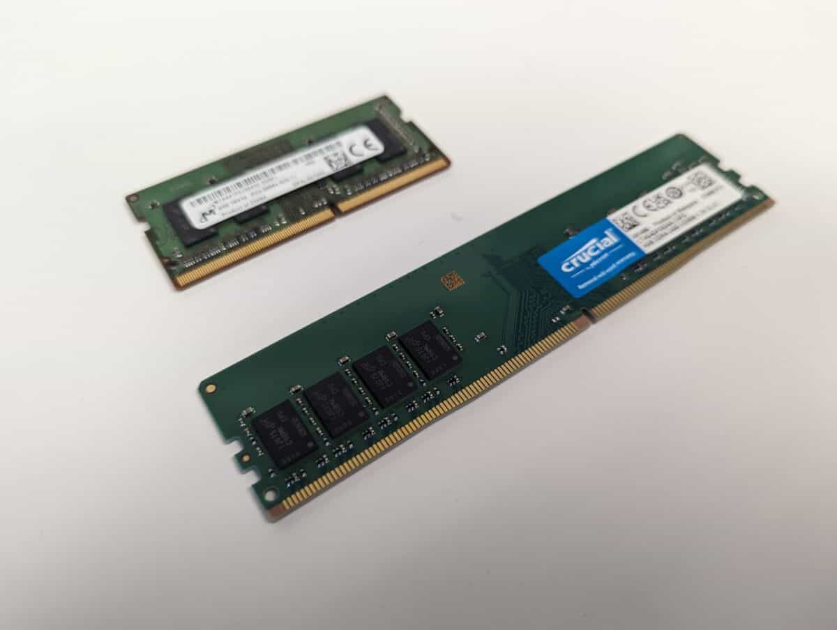 Different RAM sizes