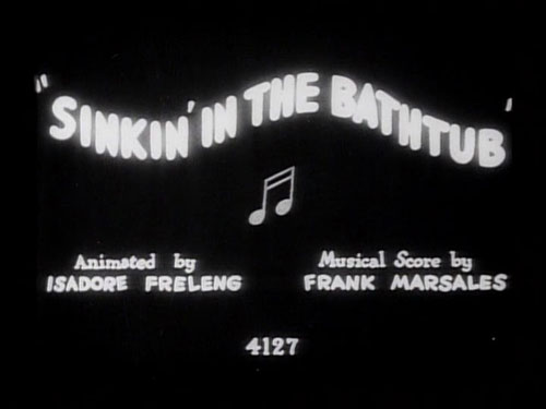 Sinkin' in the Bathtub cartoon