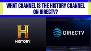 History Channel logo beside DirecTV logo.