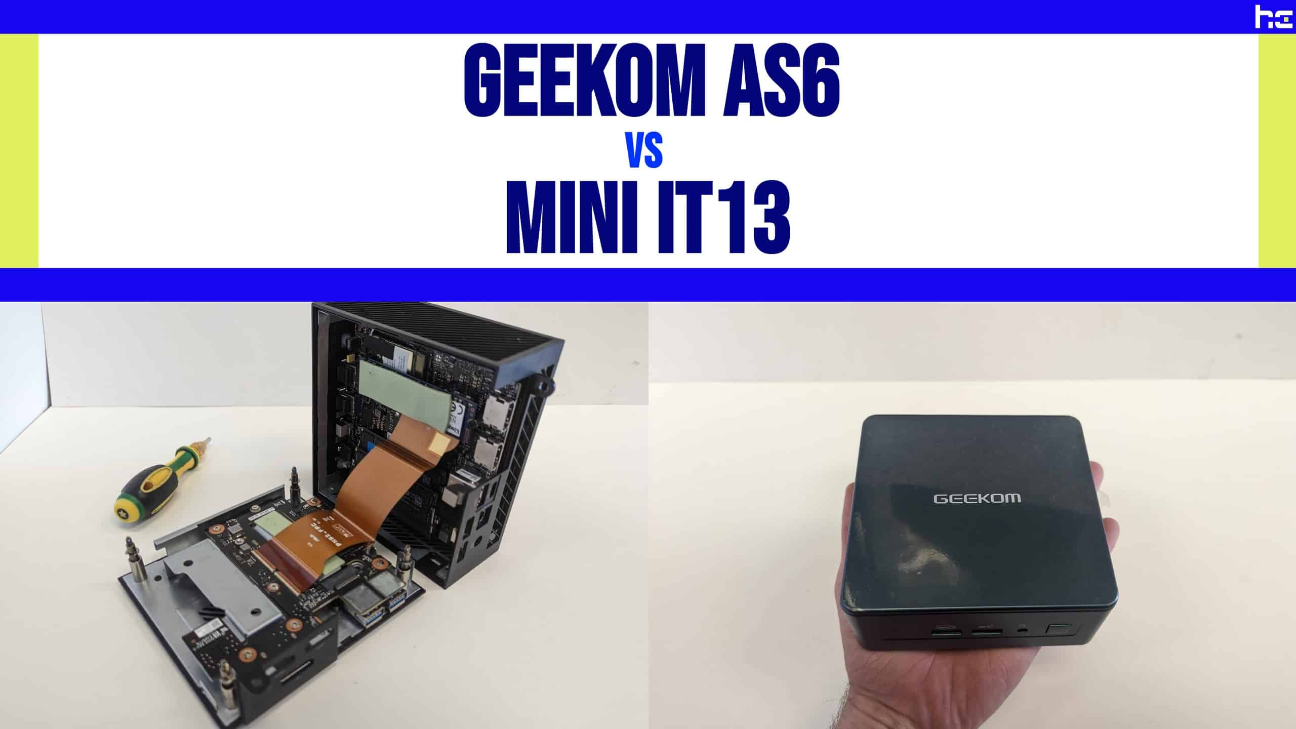  GEEKOM Mini PC AS6, AMD Ryzen 9 6900HX, AMD Radeon 680M  Graphics, 32GB DDR5+1TB PCIe Gen 4 SSD Mini Computers Windows 11 Pro  Desktop Computer Support Wi-Fi 6E/Bluetooth 5.2/USB 4.0/2.5Gbps LAN/8K 