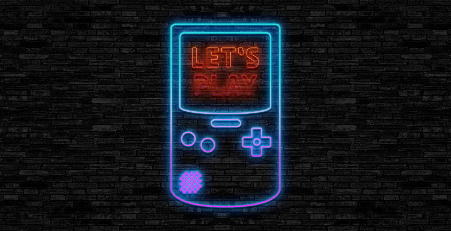 Neon signs for gaming