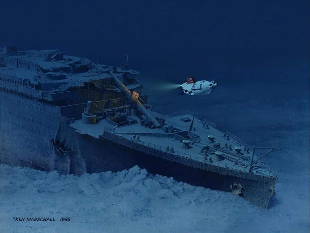 titanic movie scene