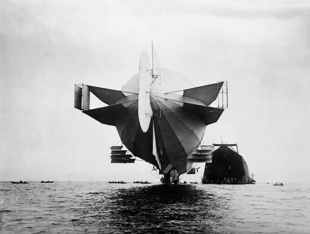 Stern of Zeppelin LZ-4 airship, 1908