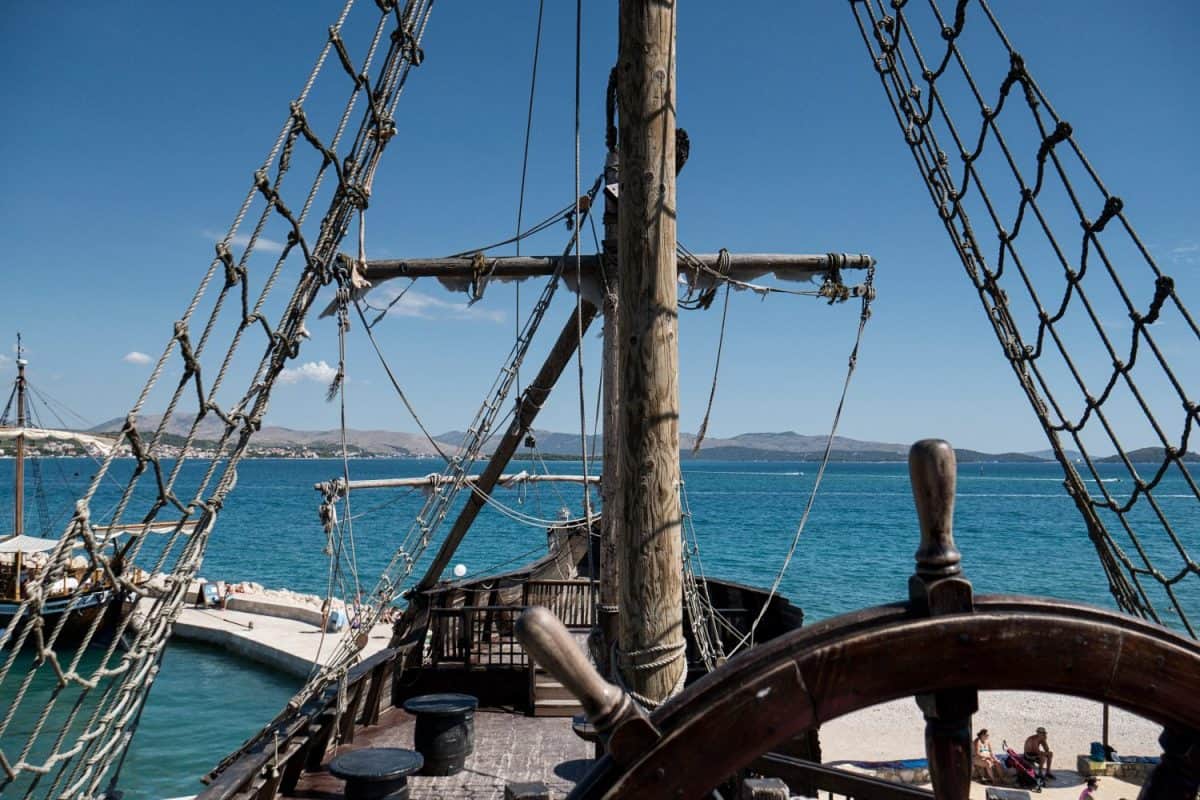 Deck of a pirate ship