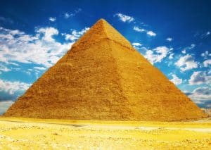 Great Pyramid , located at Giza Egypt.