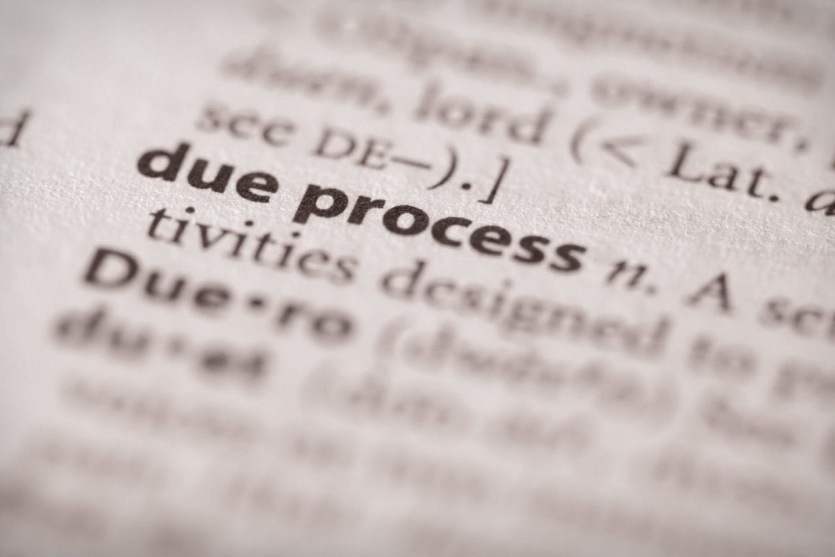 Selective focus on the phrase “due process”. Many more word photos in my portfolio.