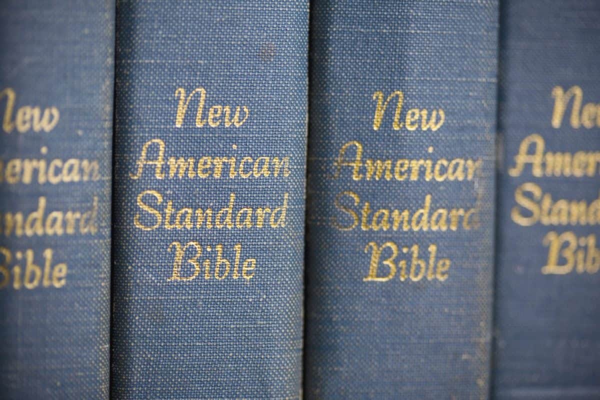 Copies Of The New American Standard Bible In A Row