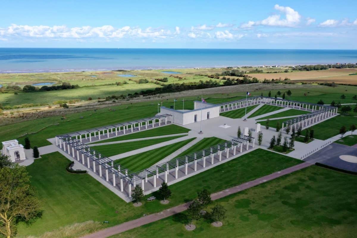 The British memorial in Normandy