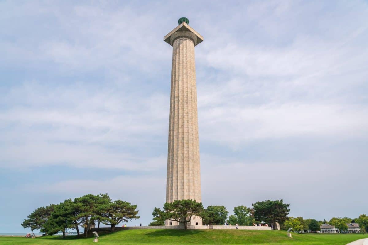 Obelisk of Perry's Victory International Peace Memorial in Put-in-Bay, Ohio