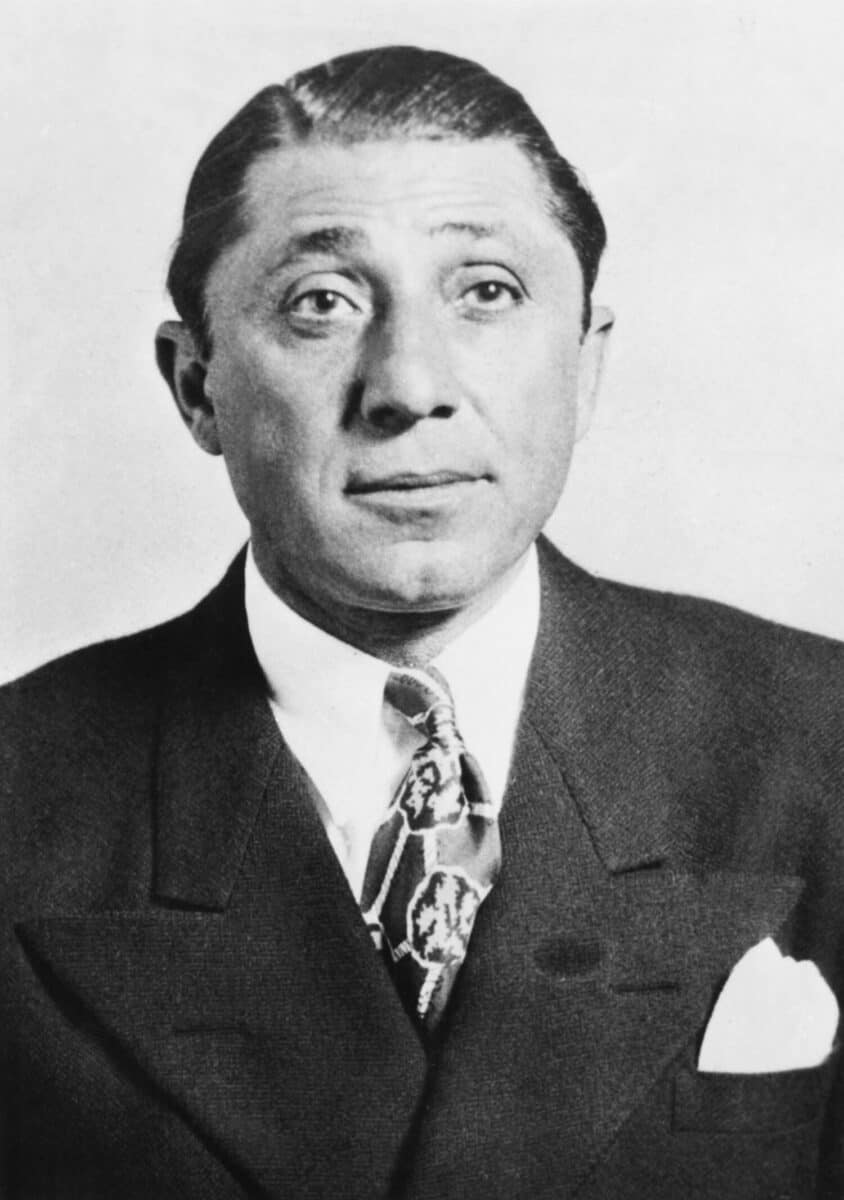 Frank 'The Enforcer' Nitti was a first cousin of Al Capone. In March 1943 he was indicted with several other Mafioso from Chicago and New Jersey for extorting $2,500,000 from the motion picture indust