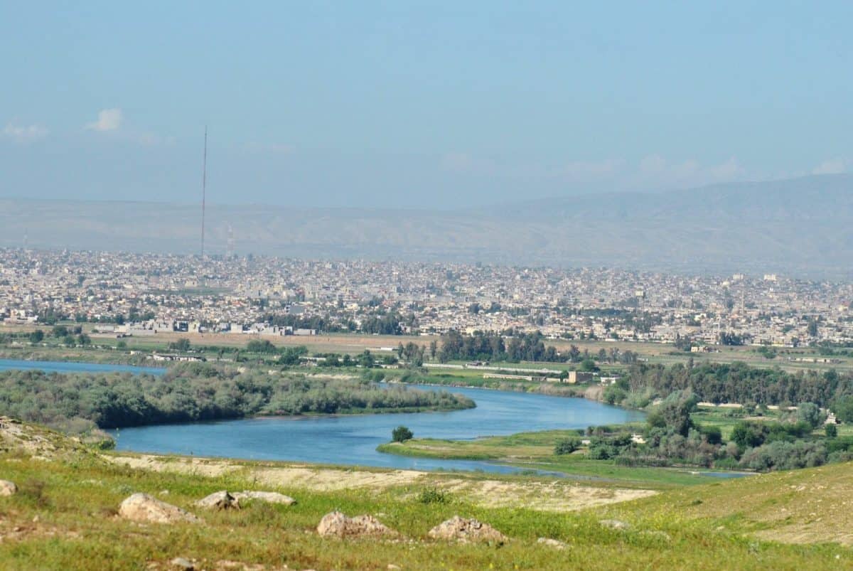 Tigris river in Iraq.